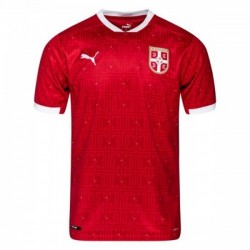 Camisola Sérvia Equipamento Primeiro 2020-2021 Manga Curta